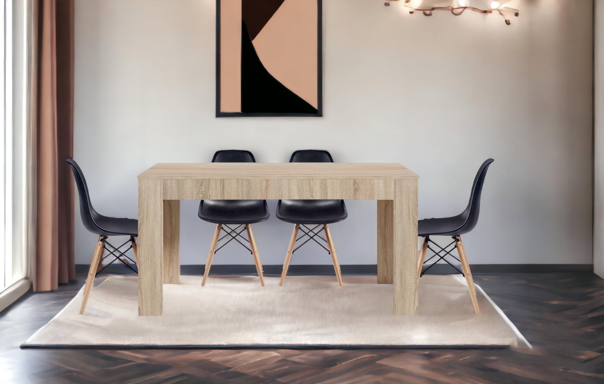 Mesa de salón comedor de estilo nórdico modelo BERGEN en 2024