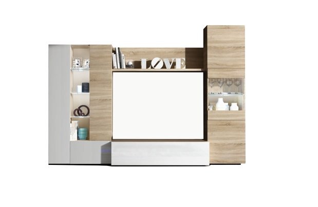 Mueble de entrada Dhasi, Pasillo con espejo, Mueble recibidor con cajón,  Vaciadores de bolsillo para apartamentos, 95x26h69 cm, Blanco y Roble