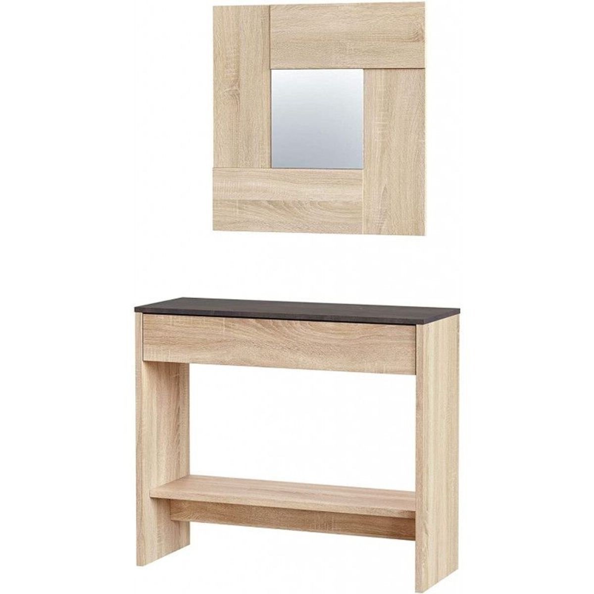 Mueble Recibidor Consola 149x92 cm + Espejo y Un Cajon