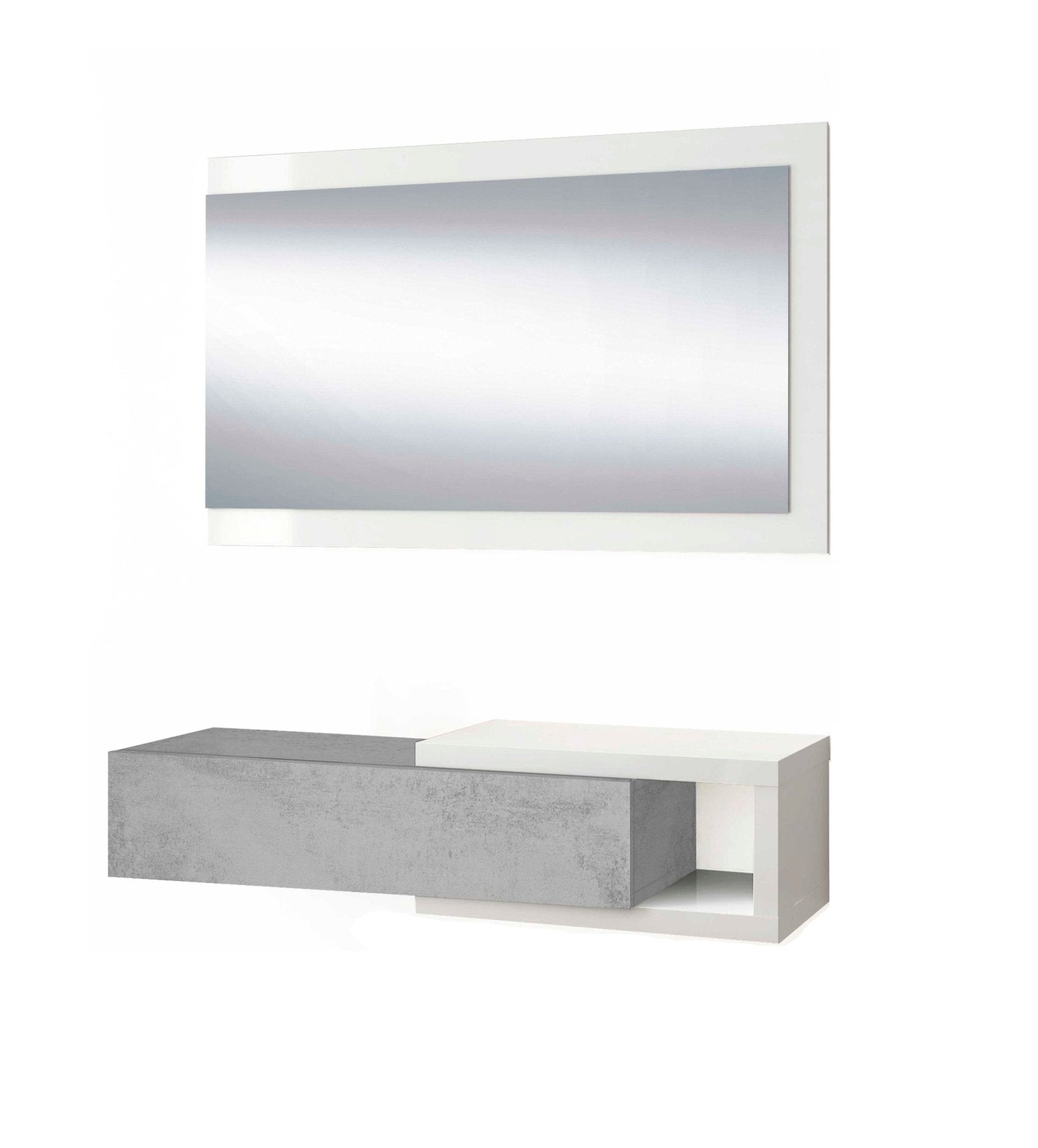 Mueble Recibidor 69x95 cm + Espejo y Un Cajon