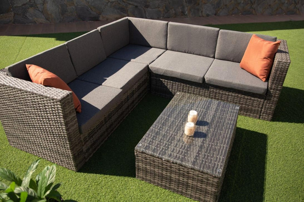 Sofa Rinconera de Ratan PE. Muebles de Jardin y Terraza – Easy Mobel